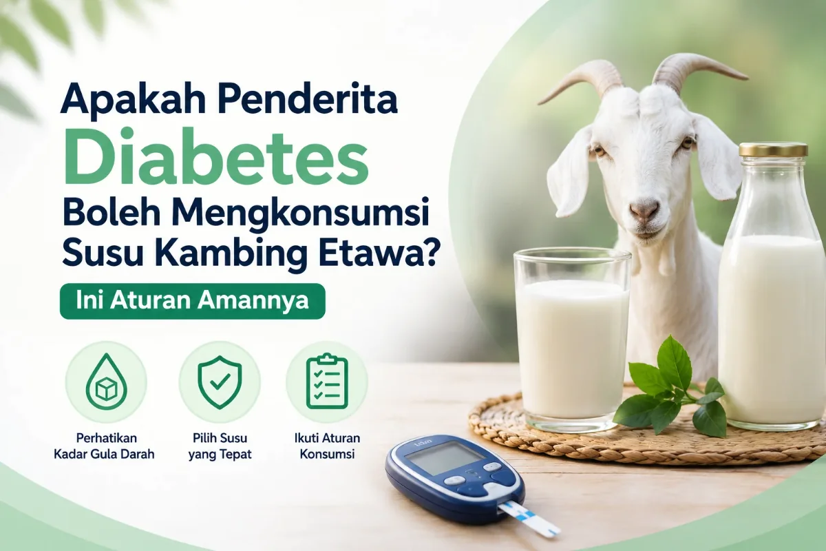 Apakah Penderita Diabetes Boleh Mengkonsumsi Susu Kambing Etawa? Ini Aturan Amannya